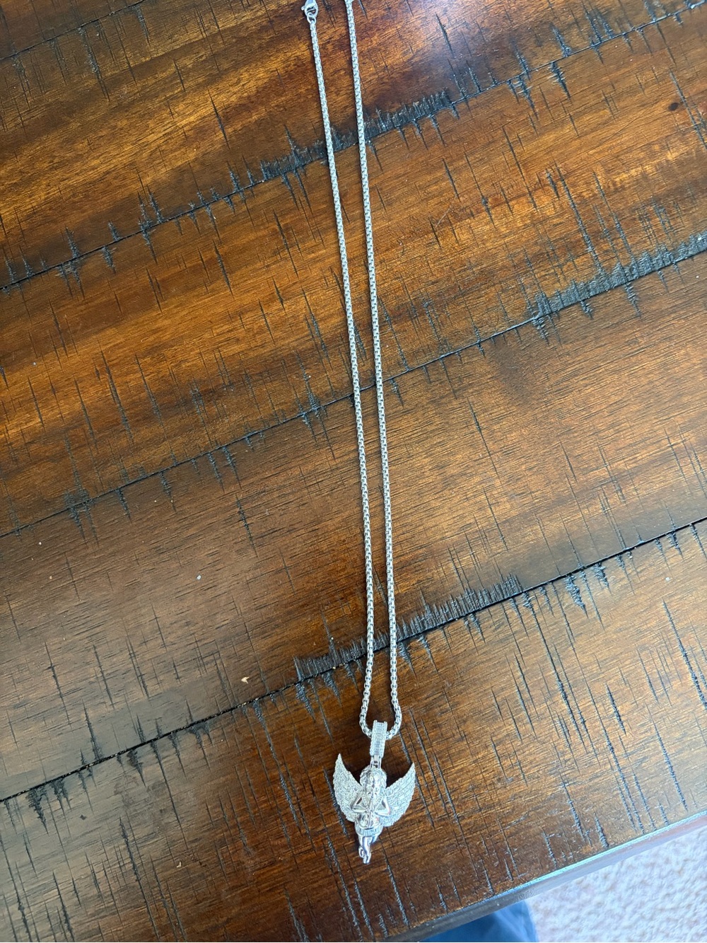 Silver Winged Pendant Necklace - Sparkling Silver Women’s Jewelry
